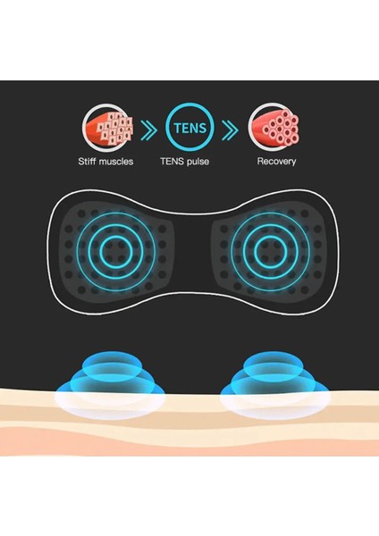 USB Şarjlı Kelebek Masaj Aleti Tens Ems Omuz Boyun 8 mod Çalışma fiyatları