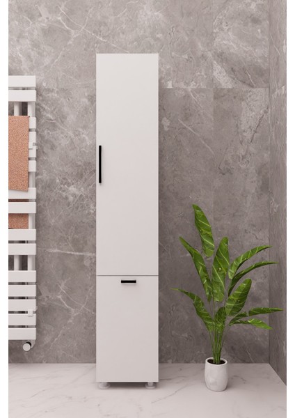 Banyo Mutfak Çok Amaçlı Sepetli Raflı Dolap