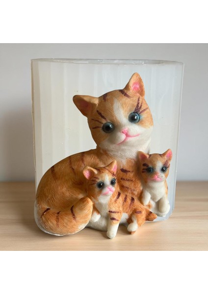 Kedi ve Yavruları Silikon Kalıbı fiyatları