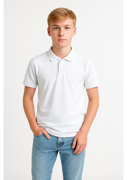 Erkek Polo Yaka Tişört Pamuk, Premium Kalite, Düz Renk, Klasik ve Şık Yazlık, Günlük Düz Renk