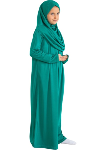 Iki Parça Çocuk Namaz Elbisesi Seti Eşarp ile Takım, Islami Giyim Takım Kızlar Için fiyatları