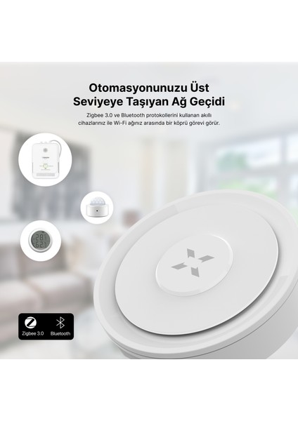 Zigbee 3.0 & Wi-Fi & Ble Akıllı Ev Ağ Geçidi Kablosuz Bluetooth Köprü Cihazı Tuya Uyumlu Gateway Hub X7964