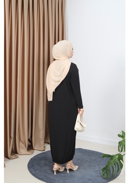 Lina Önü Parçalı Sandy Elbise