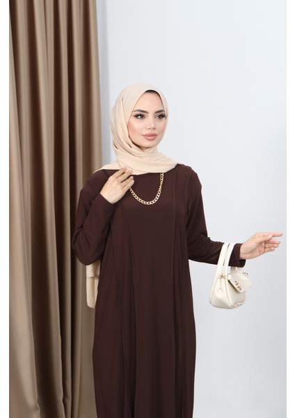 Lina Önü Parçalı Sandy Elbise indirimleri