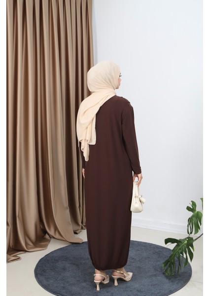 Lina Önü Parçalı Sandy Elbise