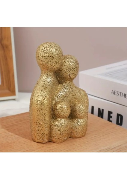 Soyut Dört Kişilik Aile Hediyelik Dekoratif Obje 12 cm x 8 cm modelleri