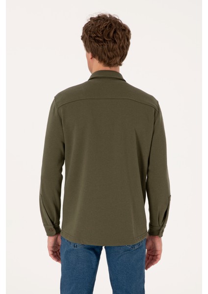 Erkek Haki Gömlek Örme 50316673-VR027 indirimleri