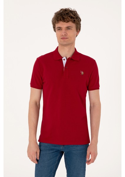 Erkek Bordo Tişört Basic 50310669-VR014