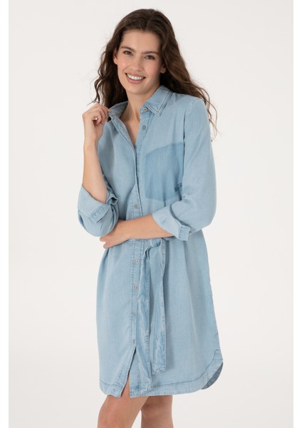 Kadın Mavi Elbise (Jean) 50305573-DN0022 fiyatları