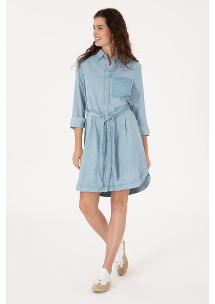 Kadın Mavi Elbise (Jean) 50305573-DN0022 modelleri