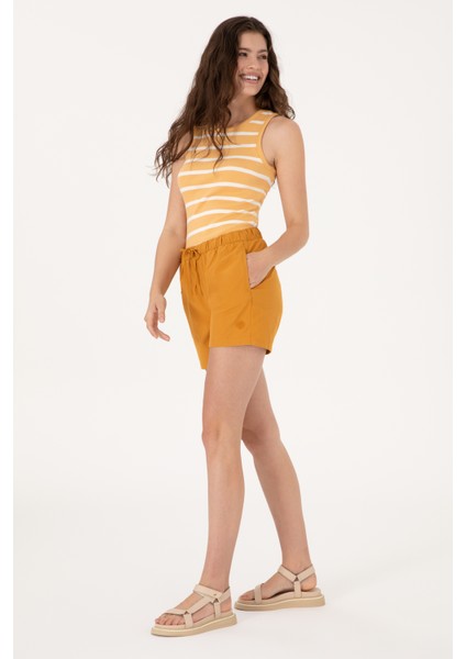 Kadın Hardal Şort / Bermuda 50300653-VR072 modelleri