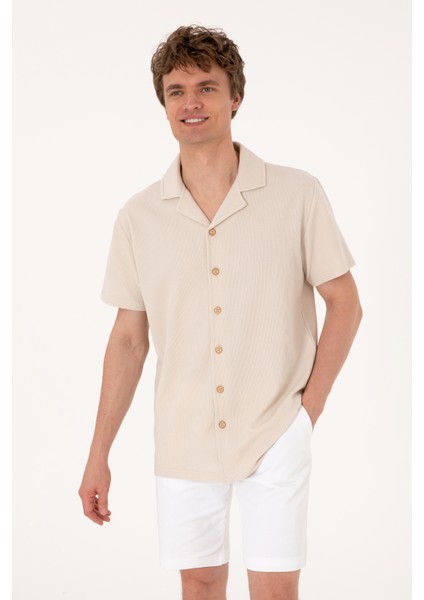 Erkek Taş Gömlek Örme 50306977-VR049