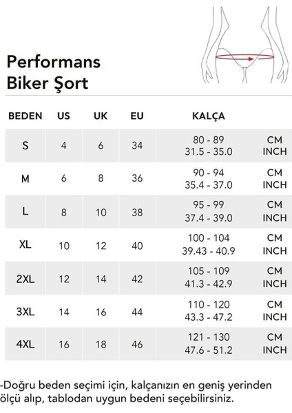 Performans Biker Şort