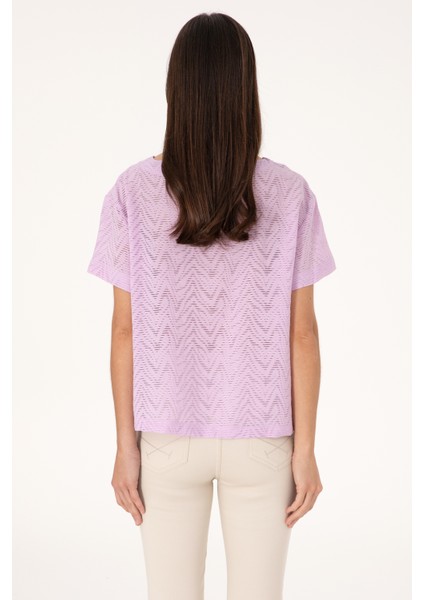 Kadın Lila Gömlek Kısa Kollu 50299319-VR034 indirimleri
