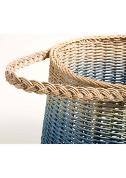 Java Rattan Sepet 30 cm Mavi