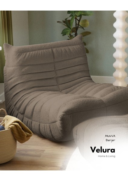 Muvva Berjer & Pofuduk Relax Koltuk & Armut Tekli Koltuk - Kahve