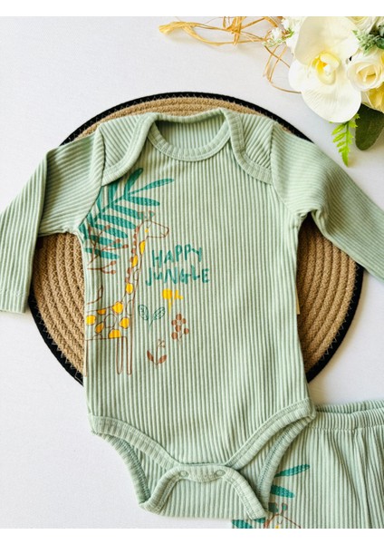 Manşetli Pantolon Çıtçıtlı Body- Bebek Alt Üst Takım fiyatları