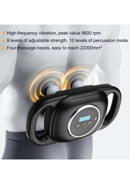 6 Toplu Şarjlı Masaj Aleti 9 Modlu Tüm Cücut Ile Uyumlu Sırt Ayak Baldır Masajı