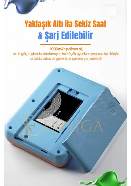 Mini El Oyun Makinesi 3 Inç Hd Renkli Ekran El Oyun 500 Oyun Konsolu Çocuk Yetişkin Şarj Edilebilir fırsatları