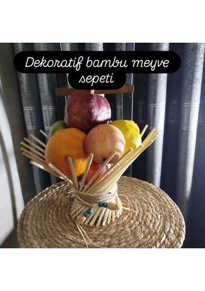 : Ev , Ofis Dekarasyonu Için Benzersiz Bambu Meyve Sepeti