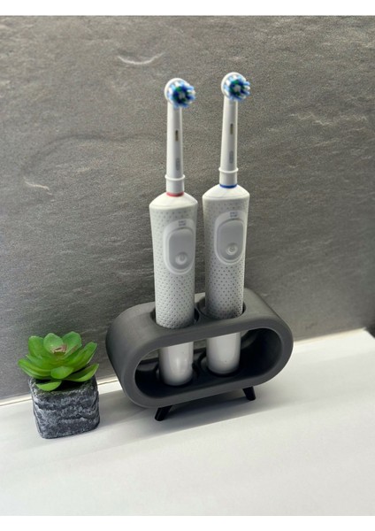Pilli ve Şarjlı Diş Fırçası Tutucu Stand Gri(Tüm Modellere Uyumlu) fiyatları