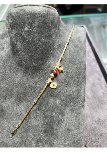 8 gr (Gram) Şans Bileklik Künye (Rose-Sarı-Yeşil-Beyaz)