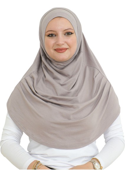 Uzun Hazır Giyim Turban Yumuşak Eşarp Islami Giyim Viskon - Açık Vizon