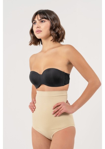 Yüksek Bel Slip Korse Ten