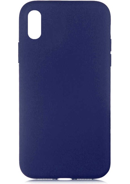 iPhone Xs 5.8 Uyumlu Mkst Lsr Laaakan Kapak-Mavi