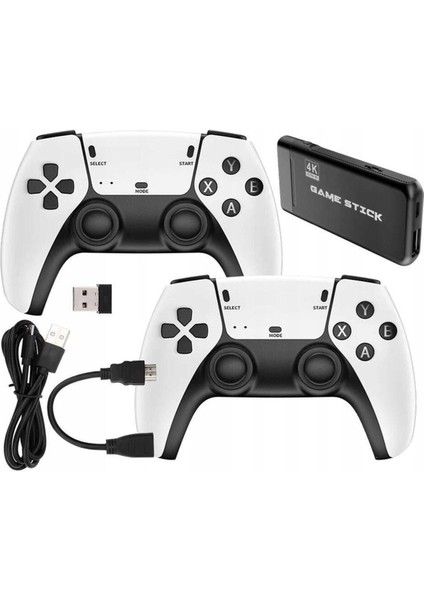Ensiga 4K Kablosuz Çift Kol Retro Oyunlar Game Stick 64GB Hafıza 20000 Oyun Atari fiyatları
