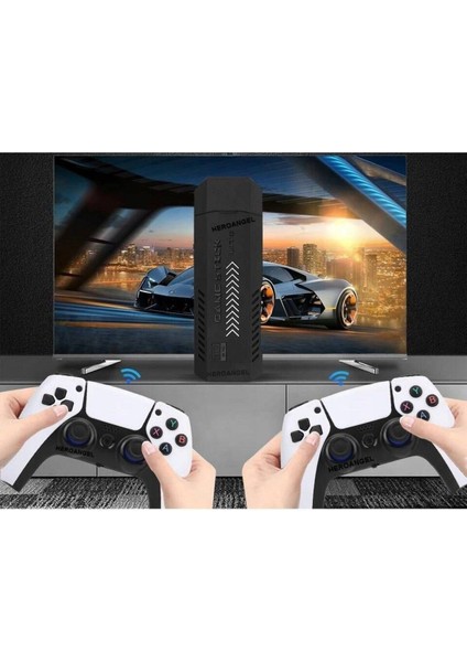 Ensiga 4K Kablosuz Çift Kol Retro Oyunlar Game Stick 64GB Hafıza 20000 Oyun Atari fırsatları
