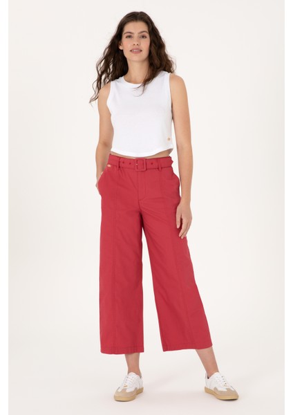 Kadın Vişne Pantolon (Kanvas-Chino) 50300262-VR223