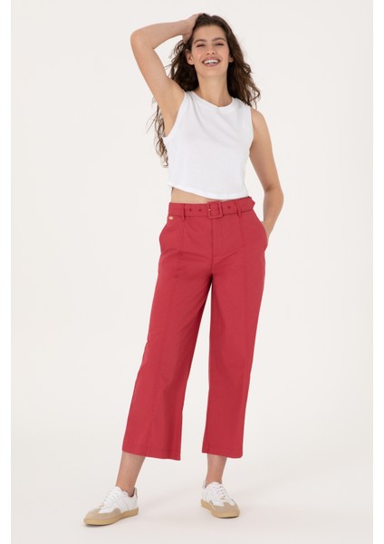 Kadın Vişne Pantolon (Kanvas-Chino) 50300262-VR223 modelleri
