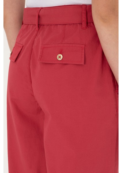 Kadın Vişne Pantolon (Kanvas-Chino) 50300262-VR223