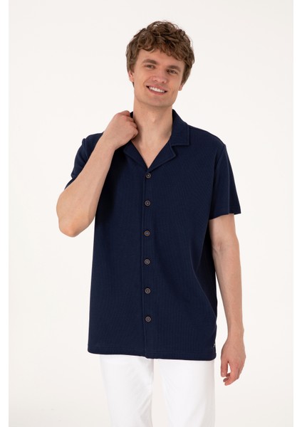 Erkek Lacivert Gömlek Örme 50306977-VR033 modelleri