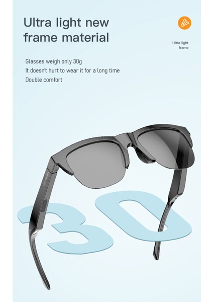 Hoparlörlü Bluetoothlu Güneş Gözlüğü Kablosuz Işık Geçirmez Akıllı Gözlük Dokunmatik Çift fırsatları