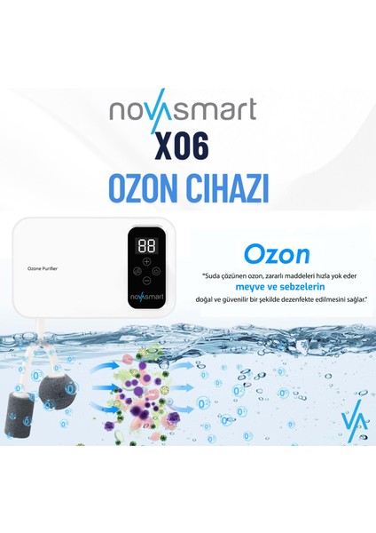 X06 Ozon Cihazı - Meyve, Sebze ve Hava Sterilizasyonu indirimleri