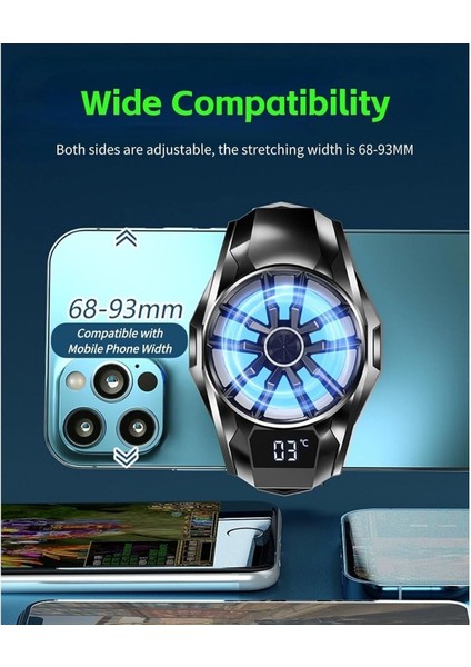 Derece Göstergeli Telefon Soğutucu Fan fırsatları