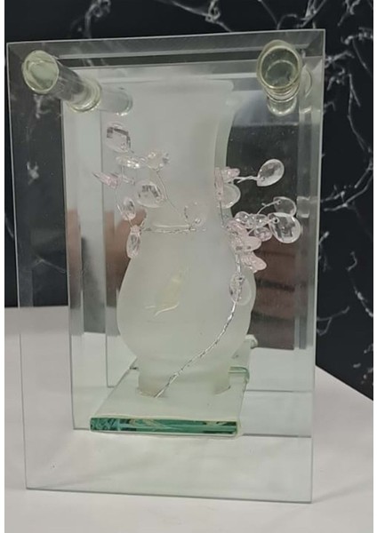Biblo Aynalı Cam Vazo Nf6-1 ( 7 x 10 x 15 cm ) fırsatları