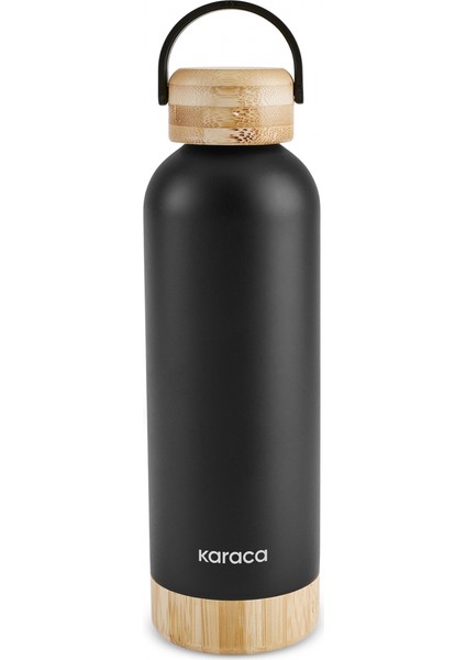 Woody Çelik Sızdırmaz Termos 500 ml Siyah