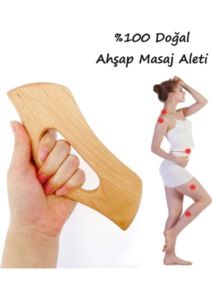 El yapımı doğal ahşap masaj aleti, tüm vücut kullanımına uygun, şık ve doğal tasarım modelleri