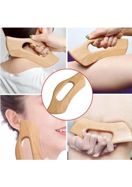 El yapımı doğal ahşap masaj aleti, tüm vücut kullanımına uygun, şık ve doğal tasarım fırsatları