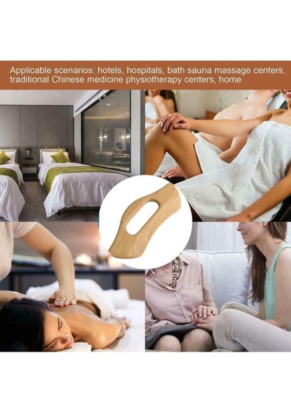 El yapımı doğal ahşap masaj aleti, tüm vücut kullanımına uygun, şık ve doğal tasarım indirimleri