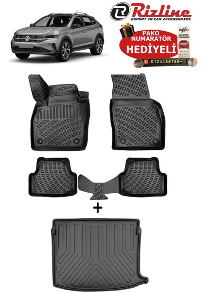 Volkswagen Taigo 2020 Sonrası Havuzlu Paspas ve Üst Kademe Bagaj Havuzu Seti Hediyeli