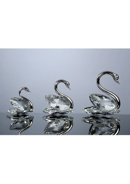 Metal Boyunlu 3lü Dekoratif Kuğu Set fiyatları