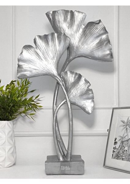 Dekoratif Dev Yaprak Heykel Biblo Dekoromi