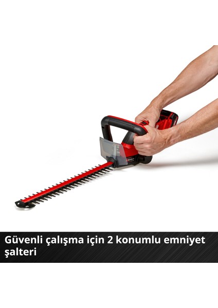 Akülü Çit Budama GC-CH 18/50 Li Solo Power X-Change (Li-Ion, 18V, metal dişli sistemi, alüminyum bıçak koruması, kılıf, akü ve şarj cihazı dahil değildir) - 3410945