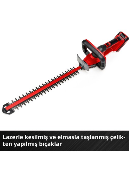 Akülü Çit Budama GC-CH 18/50 Li Solo Power X-Change (Li-Ion, 18V, metal dişli sistemi, alüminyum bıçak koruması, kılıf, akü ve şarj cihazı dahil değildir) - 3410945