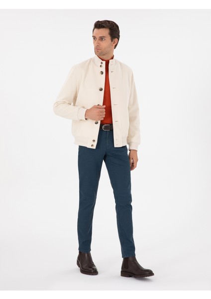 Erkek Petrol Slim Fit Jean Pantolon 50290516-VR102