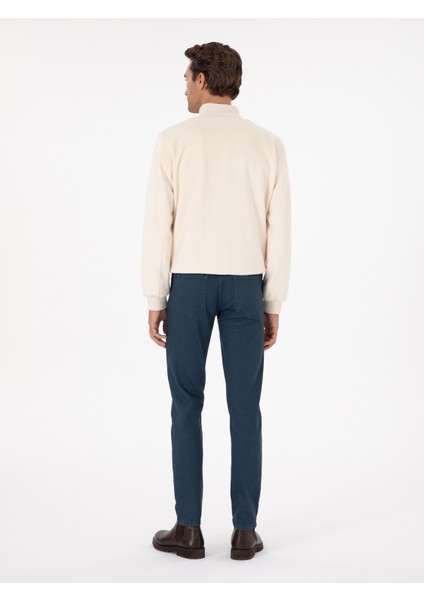 Erkek Petrol Slim Fit Jean Pantolon 50290516-VR102 fırsatları